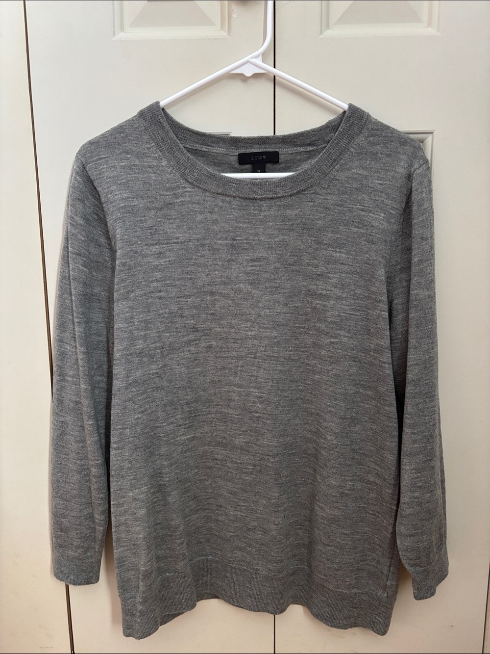 J. Crew Heather Gray Crewneck Sweater
